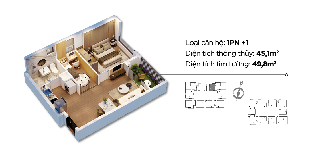 Read more about the article Căn hộ 1 ngủ cộng Diamond Hill Thái Nguyên – Giải pháp tối ưu cho người trẻ hiện đại